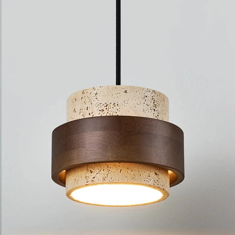 Suspension pierre et bois – L’alliance naturelle du design et de la chaleur