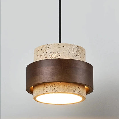 Suspension pierre et bois – L’alliance naturelle du design et de la chaleur