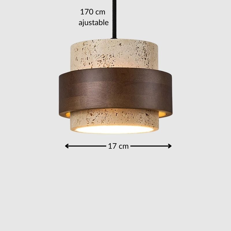 Suspension pierre et bois – L’alliance naturelle du design et de la chaleur