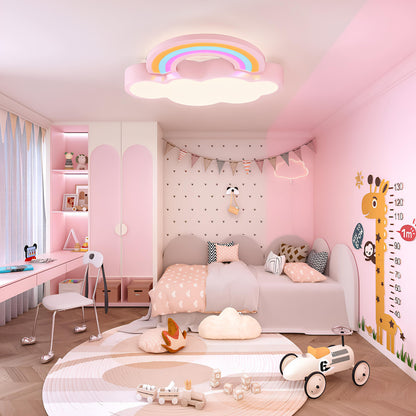 Suspension plafond enfant – Nuage et arc-en-ciel décoratif