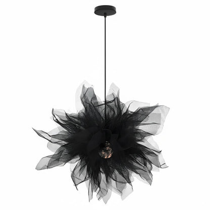 Suspension plume – Design aérien en noir ou blanc