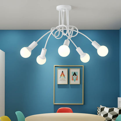 Suspension rétro en fer forgé