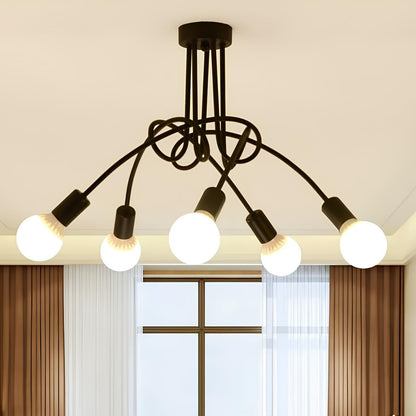 Suspension rétro en fer forgé