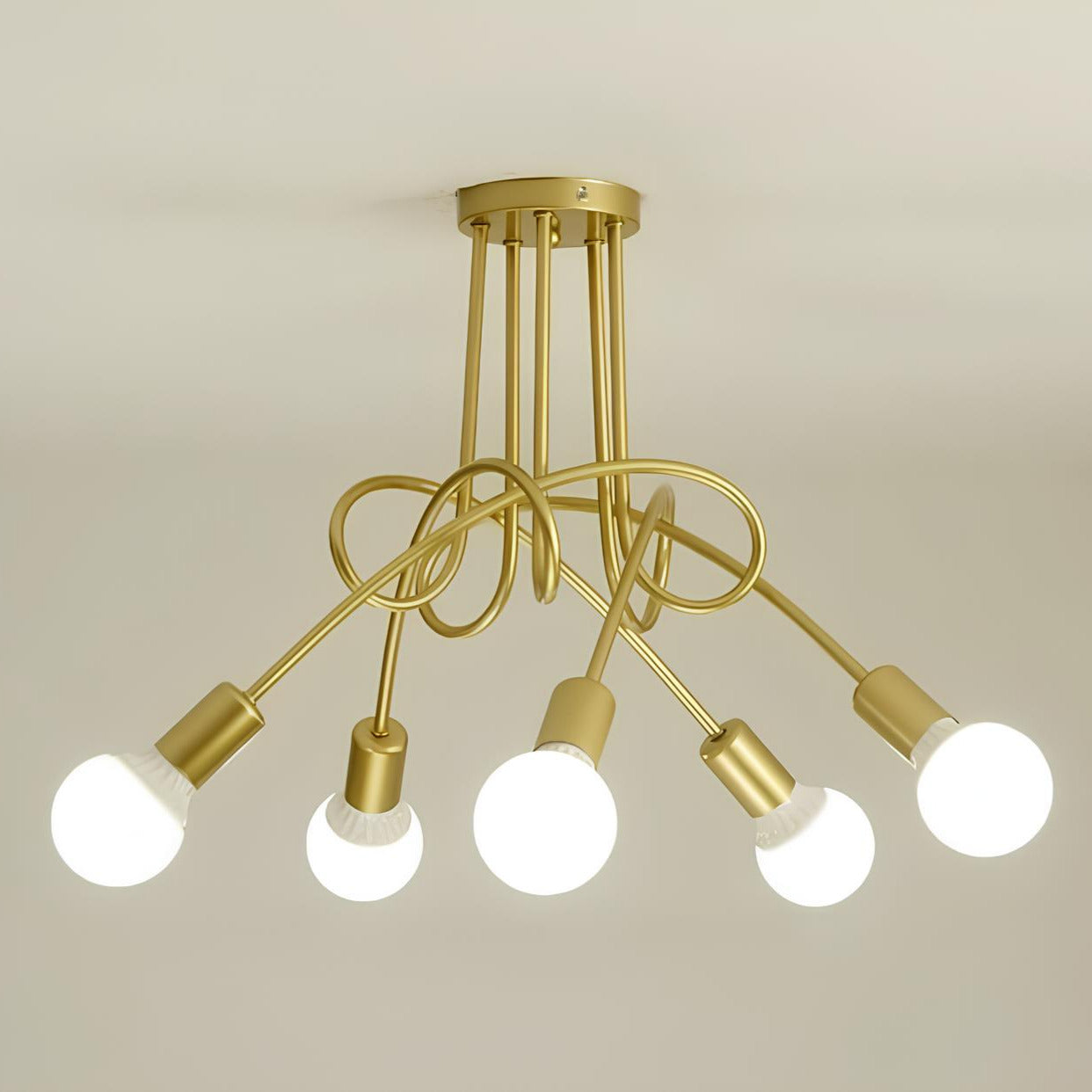 Suspension rétro en fer forgé