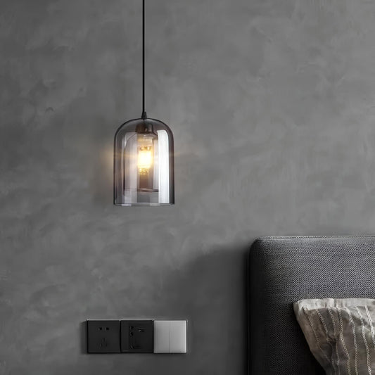 Suspension rétro en verre