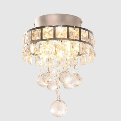 Suspension salle à manger en cristal – Lumière chaleureuse