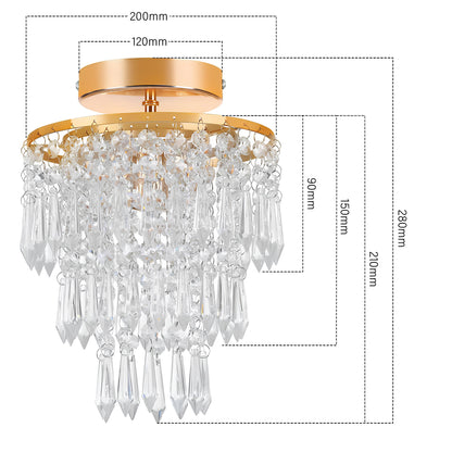 Suspension salle à manger moderne en cristal