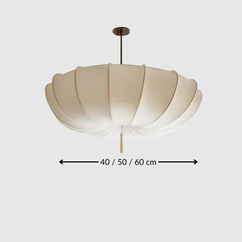 Suspension tissu design rétro – inspiration wabi-sabi