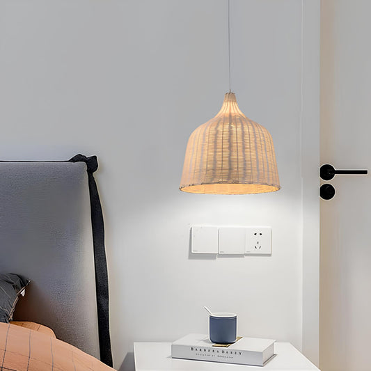 Suspension vintage en bambou