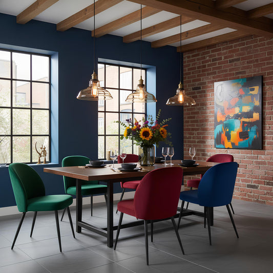 Suspension vintage en verre transparent – Design arrondi 20 cm