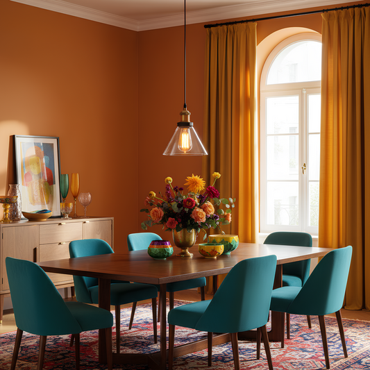 Suspension vintage en verre transparent – Design conique intemporel