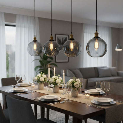 Suspension boule en verre – Style vintage et moderne