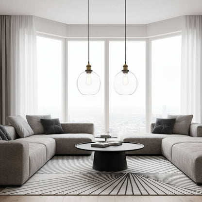 Suspension boule en verre – Style vintage et moderne