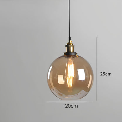 Suspension boule en verre – Style vintage et moderne
