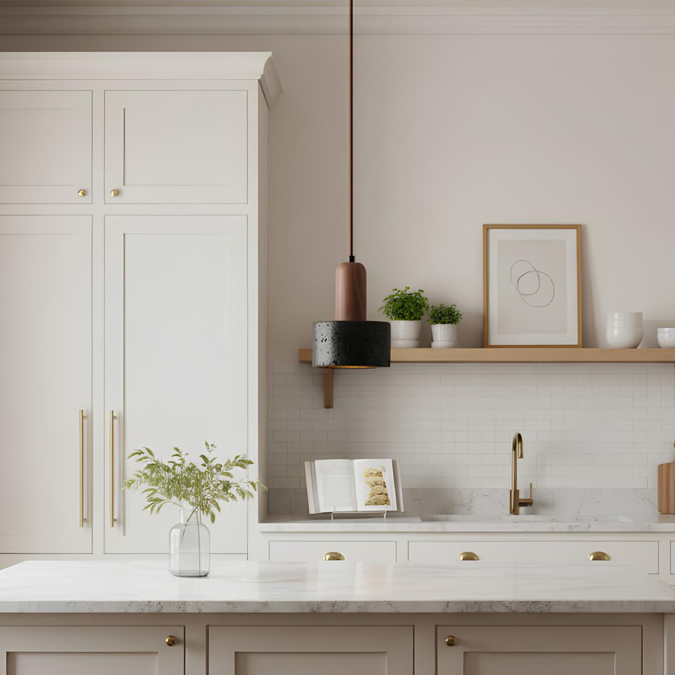 Suspension design pierre naturelle – Élégance minimaliste et moderne