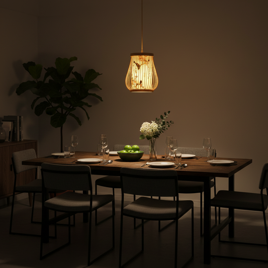 Suspension bambou chinoise – Luminaire traditionnel