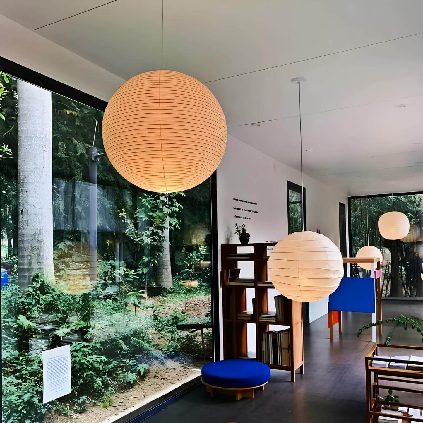 Suspension en papier de riz – style japonais wabi-sabi