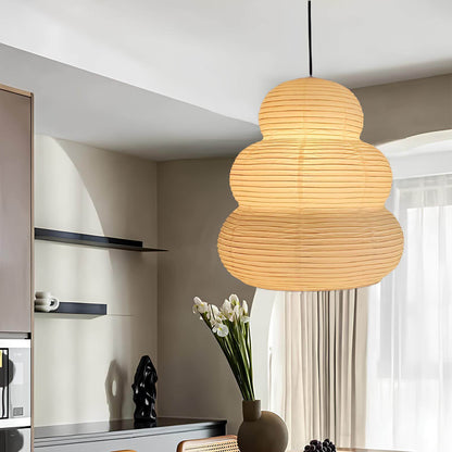 Suspension en papier de riz – style japonais wabi-sabi