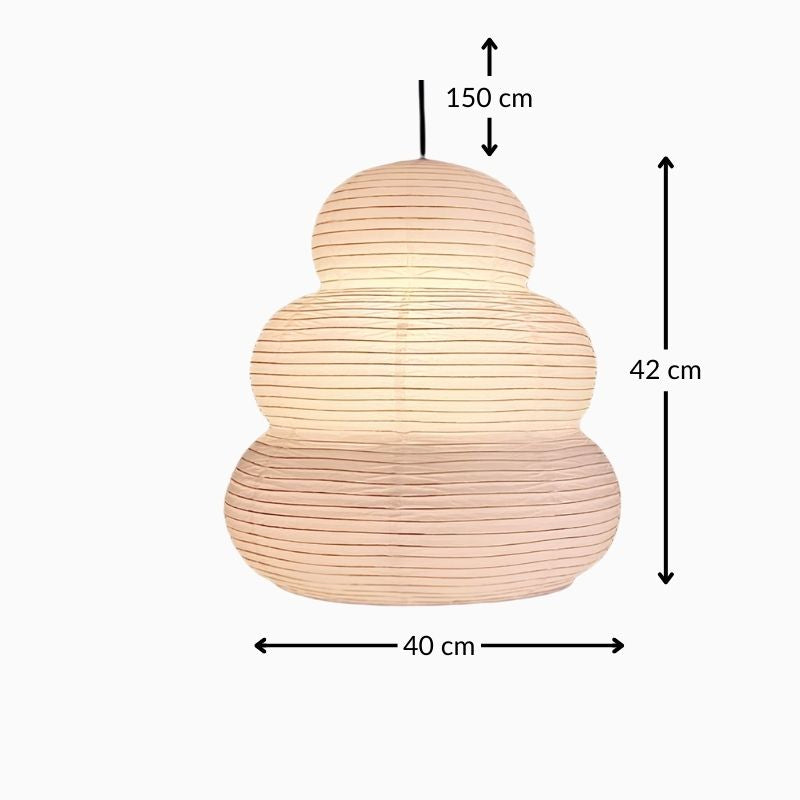 Suspension en papier de riz – style japonais wabi-sabi