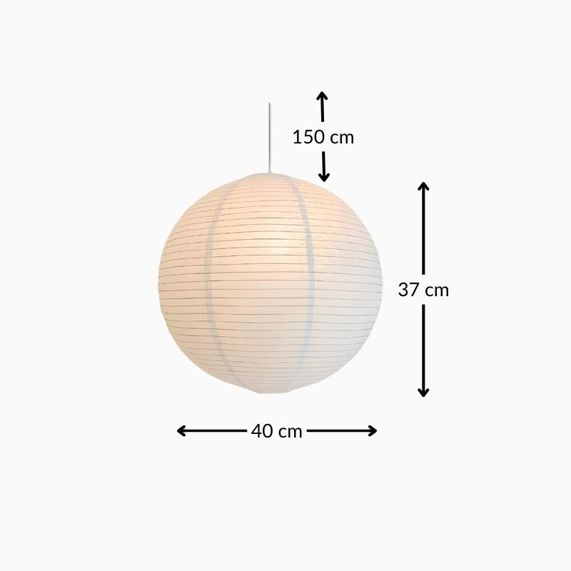 Suspension en papier de riz – style japonais wabi-sabi