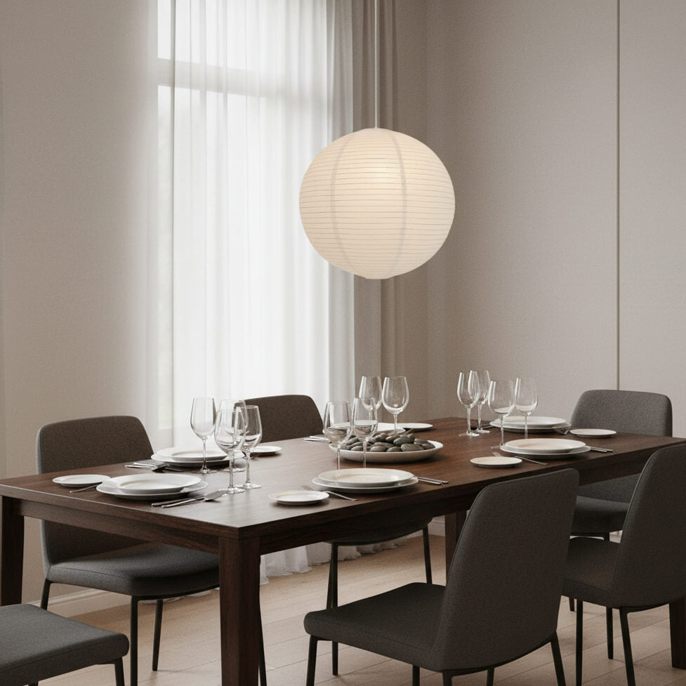 Suspension en papier de riz – style japonais wabi-sabi