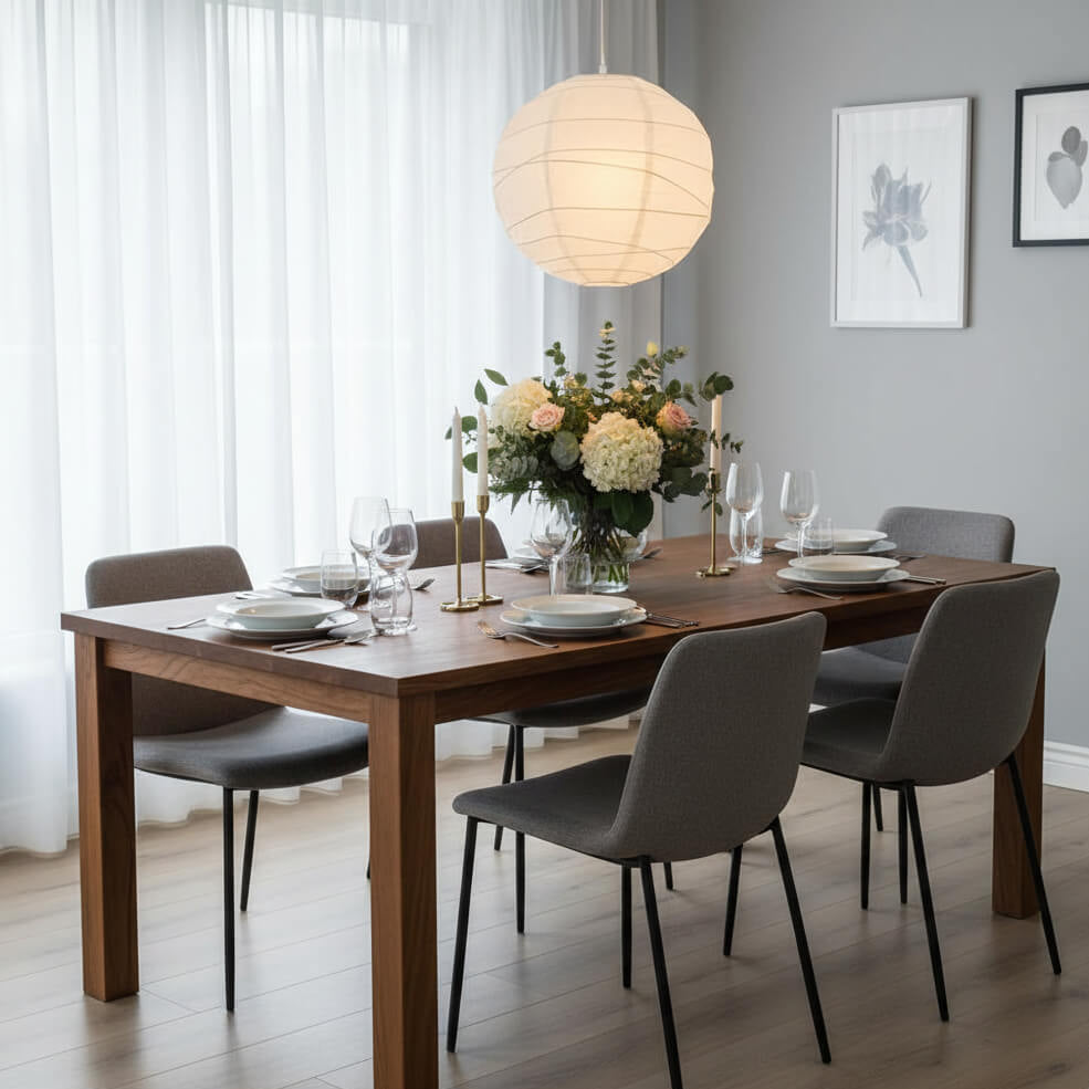 Suspension en papier de riz – style japonais wabi-sabi