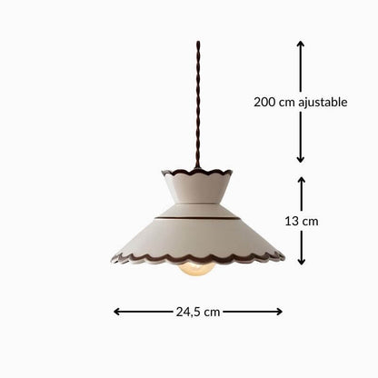 Suspension vintage en céramique – style rétro chic