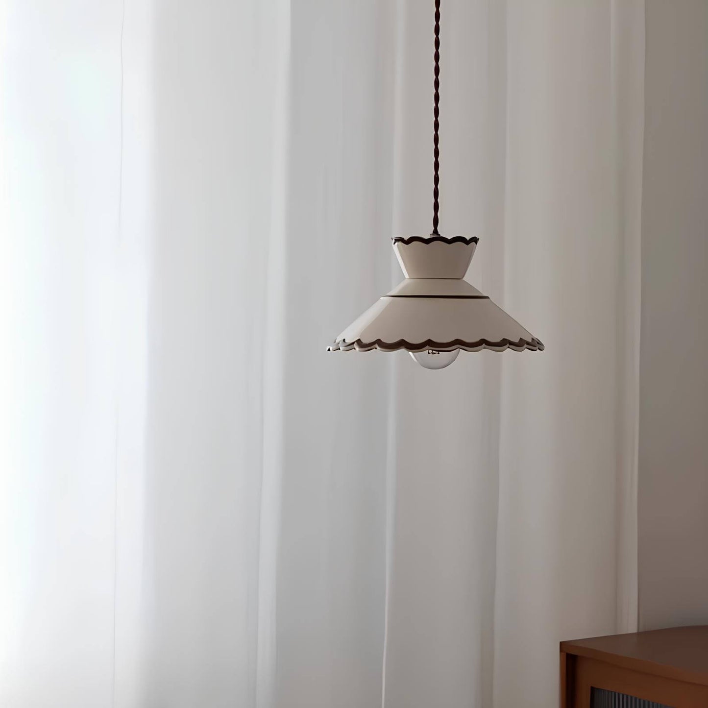 Suspension vintage en céramique – style rétro chic