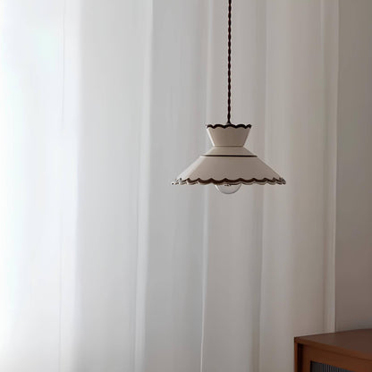 Suspension vintage en céramique – style rétro chic