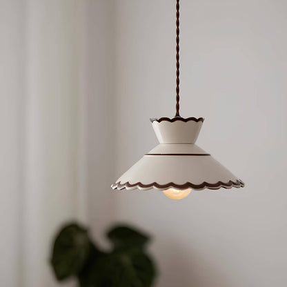 Suspension vintage en céramique – style rétro chic