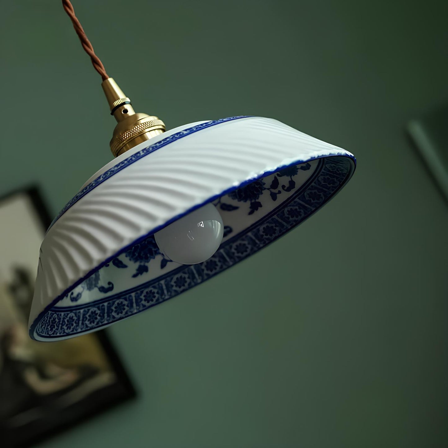 Suspension en céramique vintage chic