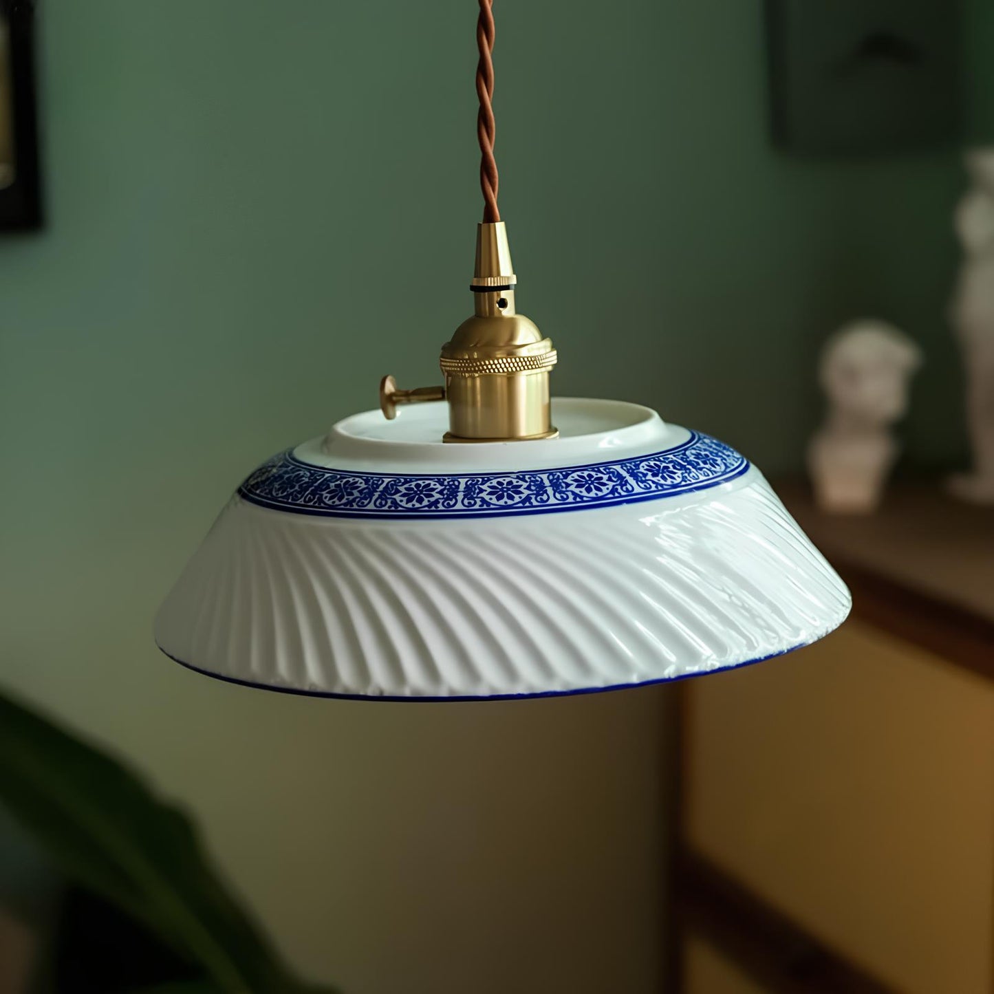 Suspension en céramique vintage chic
