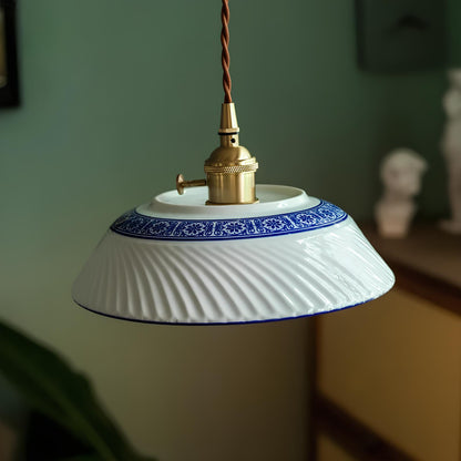 Suspension en céramique vintage chic