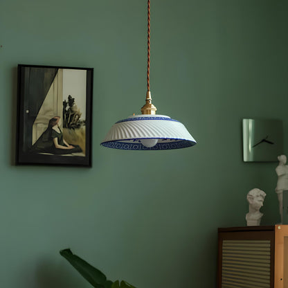 Suspension en céramique vintage chic