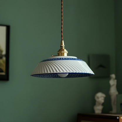 Suspension en céramique vintage chic