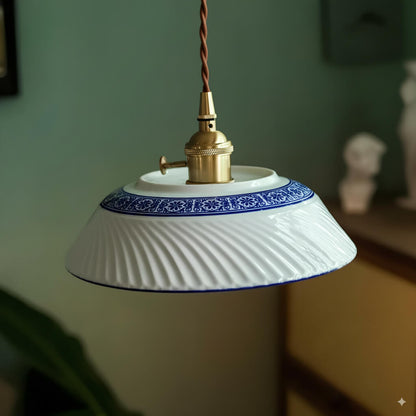 Suspension en céramique vintage chic