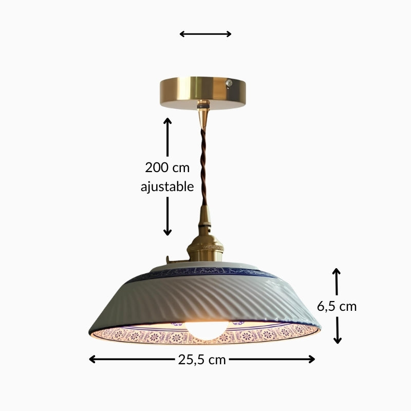 Suspension en céramique vintage chic